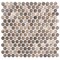 Andova Tiles SAMPLE Orb 075 x 075 Metal Penny Round Mosaic Tile SAM-ANDORB253 - alternate 1